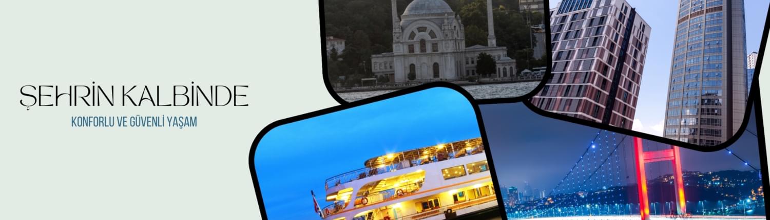 açık mavi zemin üzerine, sağda; beşiktaşta bir cami görseli, beşiltaşta bir bina, beşiktaş - kadıköy vapuru ve boğaz köprüsü görseli. Solda, 