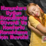 Kanunlara Uygun Koşullarda, Güvenli Ve Konforlu Konaklama İçin Nuvola yazısının yanında kollarını kavuşturmuş kız görseli