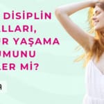 açık yeşil zemin üzerinde, solda; "Yurt disiplin kuralları özgür yaşama durumunu etkiler mi?" yazısı. Sağda kız öğrenci görseli.